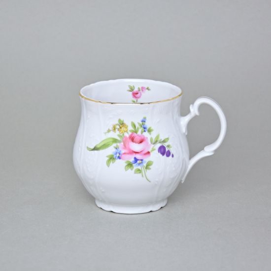 Mug Jonas 310 ml, Thun 1794 Carlsbad porcelain, BERNADOTTE Meissen Rose