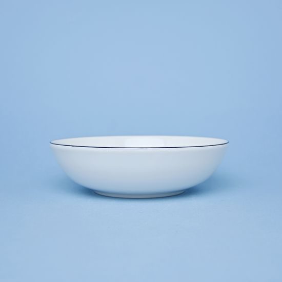 Bowl 19 cm (Jana), Thun 1794, karlovarský porcelán, Nina blue stripes