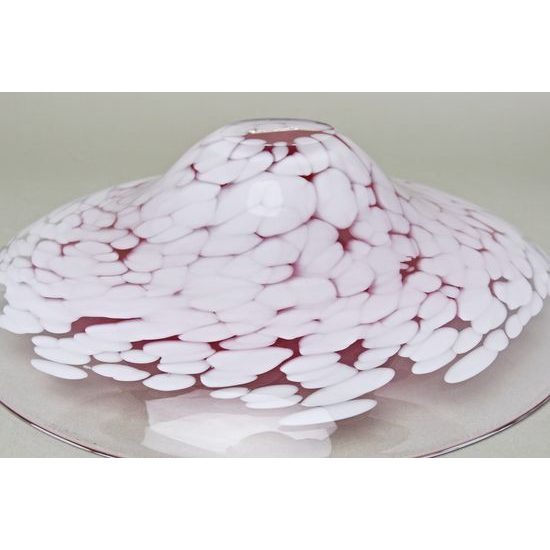 Bowl handmade, Pink, 33,5 cm, GLASSTAR Nehačovice