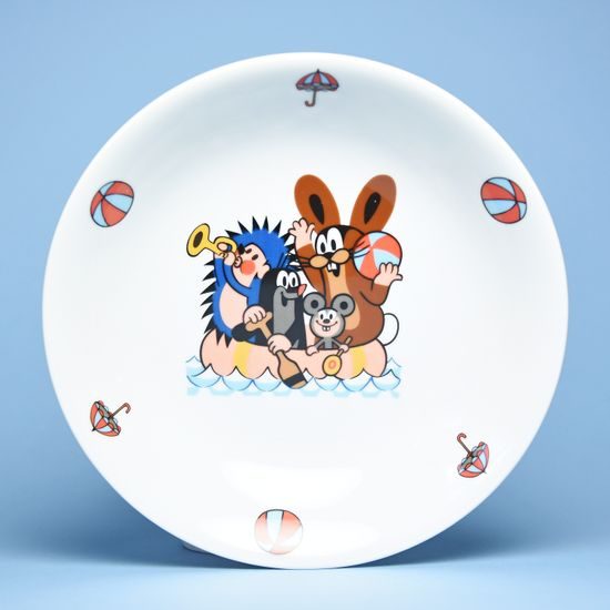Children bowl 19 cm "Mole and rubber boat", Thun 1794 Carlsbad porcelain