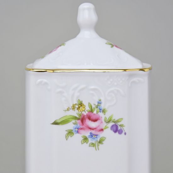 Kořenka hranatá 0,15 l, Thun 1794, karlovarský porcelán, BERNADOTTE míšeňská růže