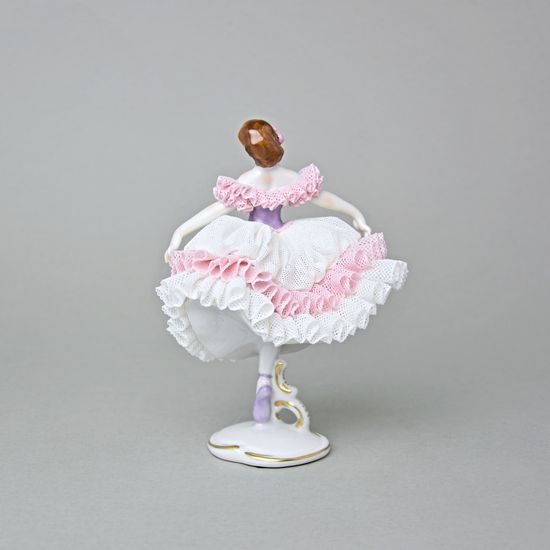 Tanečnice s krajkou, 12 x 9 x 15 cm, Porcelánové figurky Aelteste Volkstedter