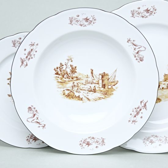 Rose 81048: Plate set for 6 pers., Thun 1794, karlovarský porcelán