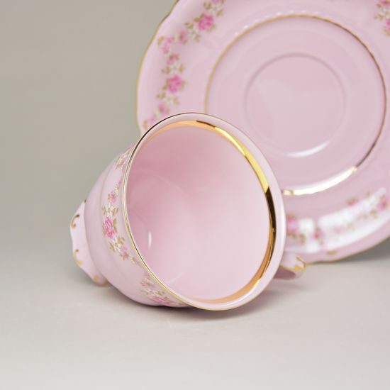 Cup 140 ml coffee + saucer, Sonáta decor 158, Leander Rose China