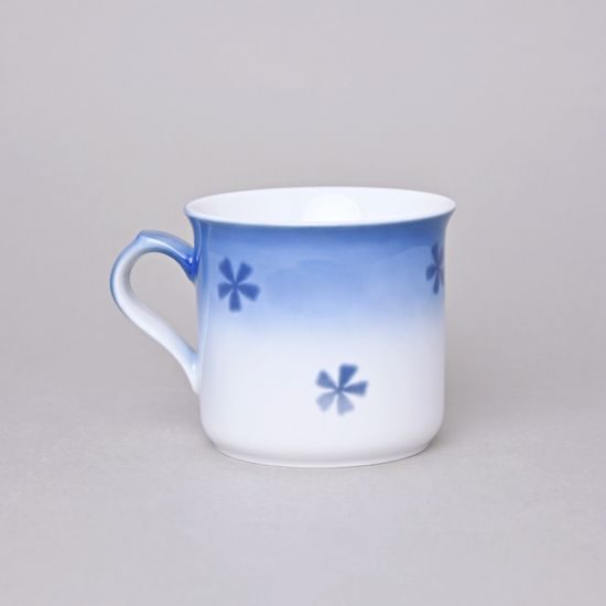 Mug Bobby 0,42 l, Thun 1794 Carlsbad porcelain, BLUE CHERRY