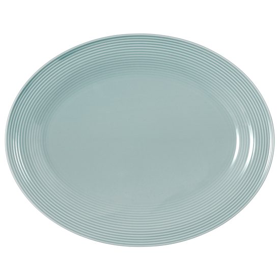 Beat arctic blue: Oval platter 35x28 cm, porcelain Seltmann