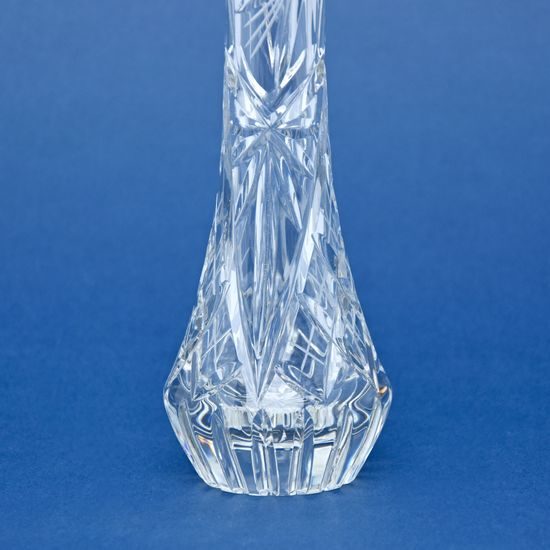 Křišťálová váza broušená úzká, 245 mm, Crystal BOHEMIA