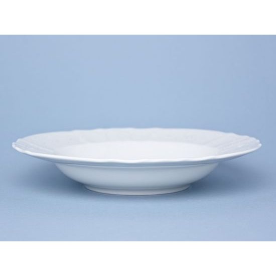 Frost no line: Plate deep 23 cm, Thun 1794 Carlsbad porcelain, Bernadotte
