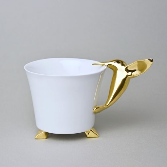 Hrnek ZOO Kolibřík 260 ml, GOLD, 11,2 cm, porcelán Goldfinger