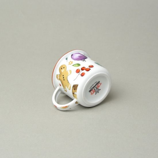 Hrnek Tina mini 100 ml, vánoční dobroty, Český porcelán a.s.