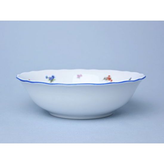 Mísa kompotová 23 cm, Házenka s modrou linkou, Český porcelán a.s.