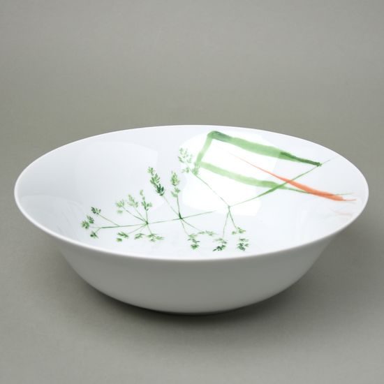 Bowl 25 cm, Thun 1794, karlovarský porcelán, Grass 29674