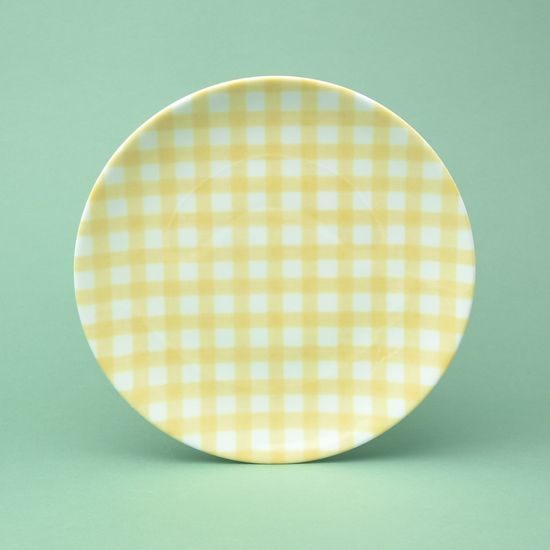 Dinner plate 24 cm, yellow, G. Benedikt 1882