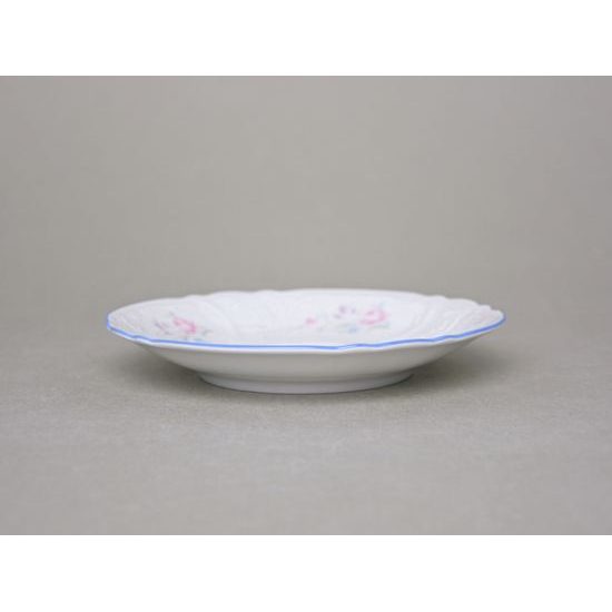 Saucer 155 mm, Thun 1794 Carlsbad porcelain, BERNADOTTE blue-pink flowers
