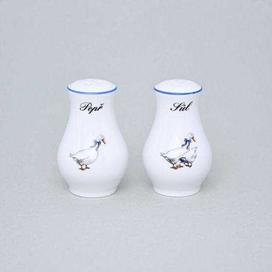 Salt shaker 7,5 cm, Český porcelán a.s., Goose