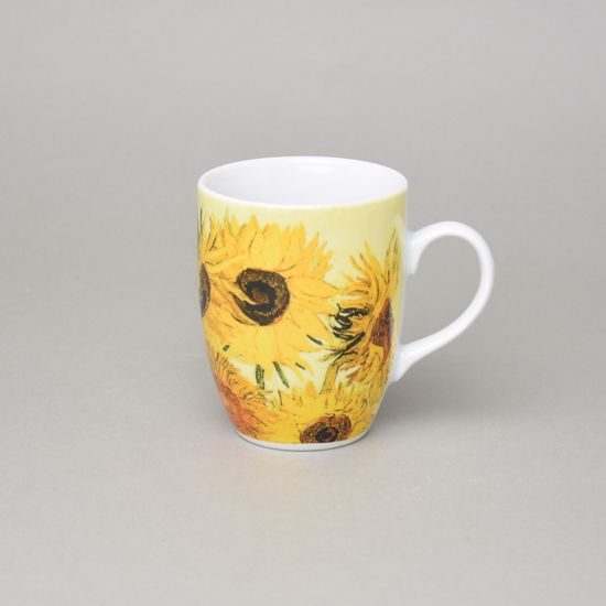 Mug Eva 310 ml, Goghovi slunečnice, Thun 1794, karlovarský porcelán