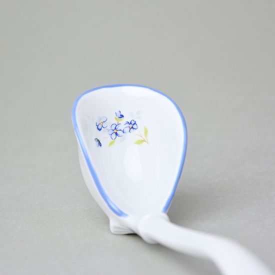 Lžíce 20 cm k omáčníku velká, Thun 1794, karlovarský porcelán, BERNADOTTE pomněnka