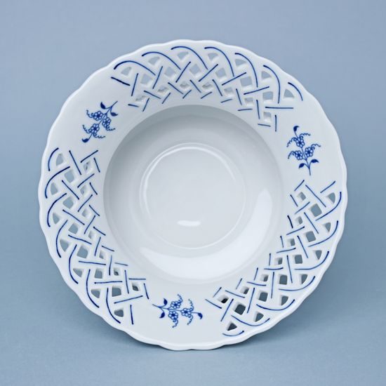 Květináč prolamovaný 19 cm, výš. 11 cm, Cibulák, originální z Dubí