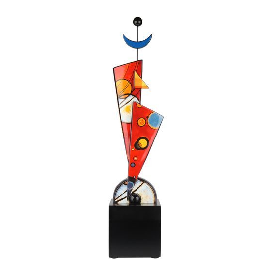 Figurka Tmavě červená 13 / 13 / 70 cm, porcelán, W. Kandinsky, Goebel