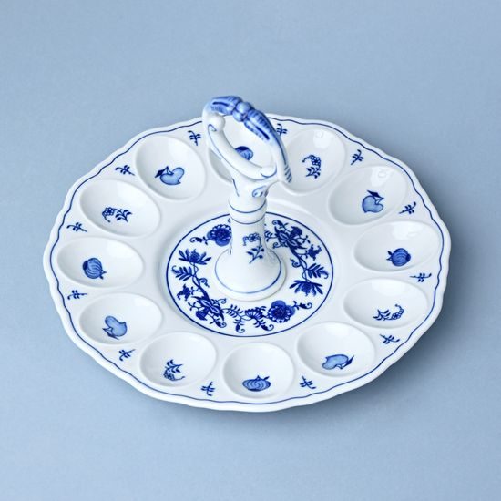 Party egg tray with key 24,3 cm, Original Blue Onion Pattern