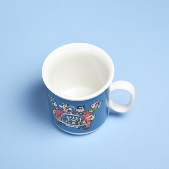 Mug Ctyrlistek blue, Thun 1794 Carlsbad porcelain