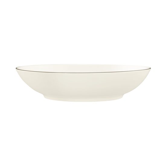Talíř hluboký 21 cm, Savona fine diamond se šedou linkou, porcelán Seltmann