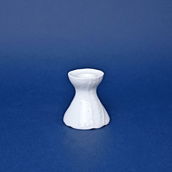 Candleholder 6,5 cm, Thun 1794 Carlsbad porcelain, BERNADOTTE white