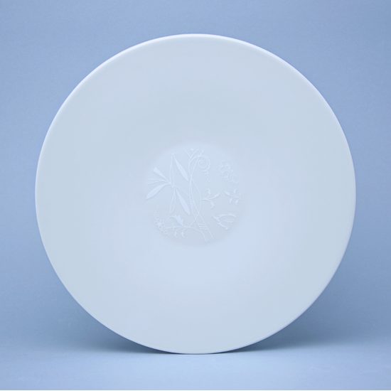Bohemia White DECOR, Talíř mělký 28 cm, design Pelcl, Český porcelán a.s.