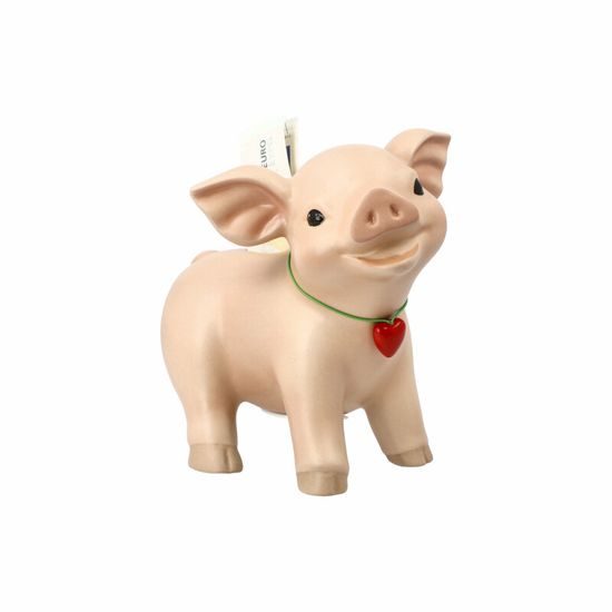 Lucky Charms: Piggy Bank Rosi 13,5 cm, Goebel porcelain