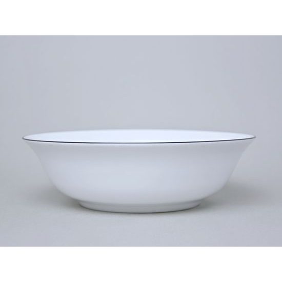 Bowl 23 cm, Jana (Angelika) black line, Thun 1794, karlovarský porcelán
