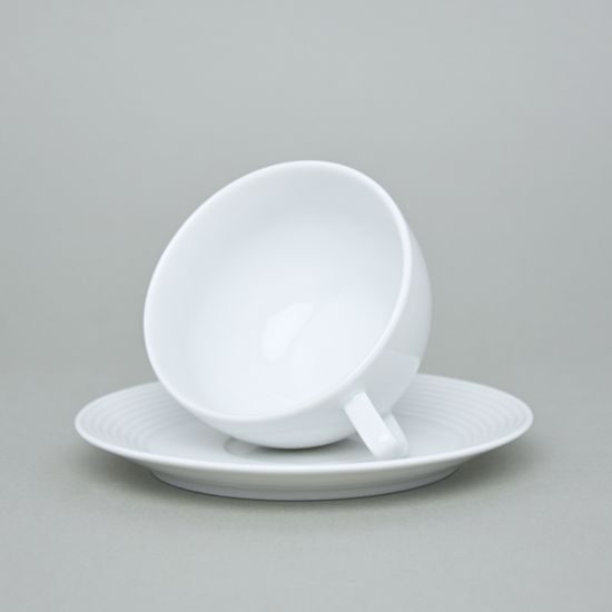 Cup and saucer 240 ml / 150 mm, Thun Calsbad porcelain