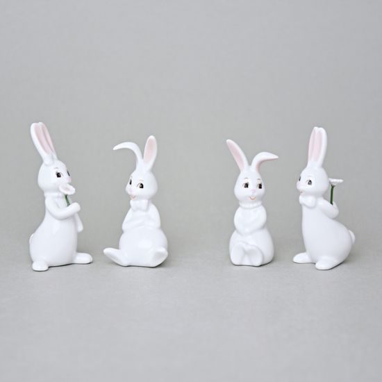 Mini Easter Bunnies "Snow White" 6-7 cm, porcelain, Goebel