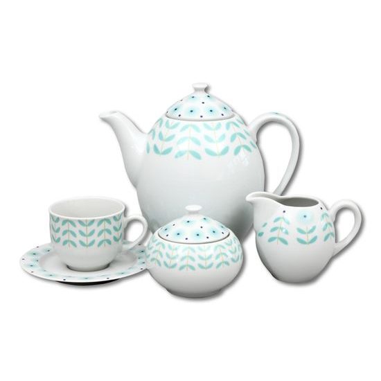 Coffee set for 6 pers., Thun 1794 Carlsbad porcelain, Opal 80519