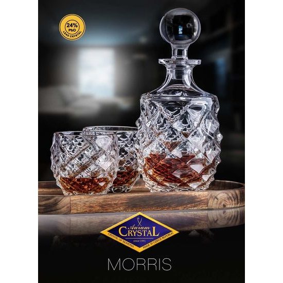 Křišťálový whisky set Morris 1+6, Aurum Crystal