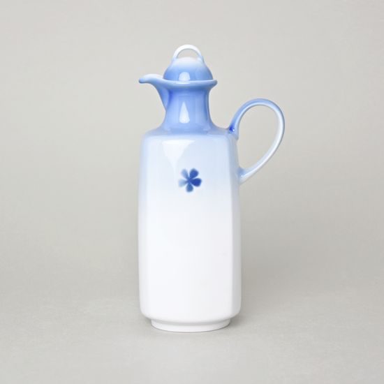 Víčko ke karafě / láhvi na ocet/olej 0,5 l, Thun 1794, karlovarský porcelán, BLUE CHERRY