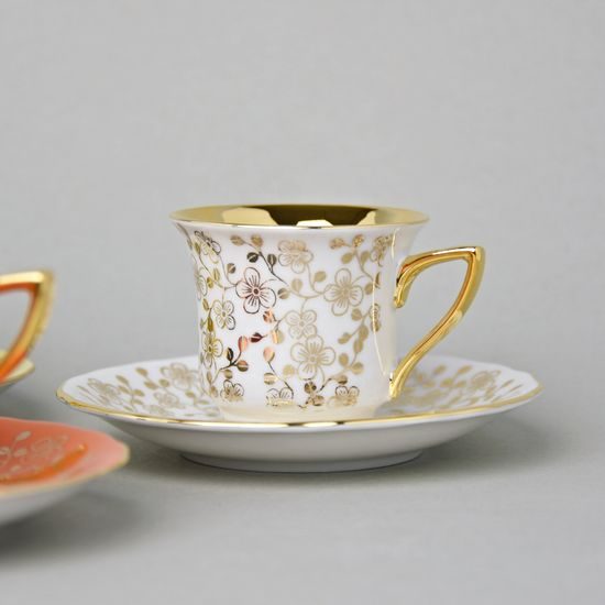 Šálek 80 ml espresso a podšálek 11,5 cm Windsor, sada 6 ks., Leander 1907 Loučky