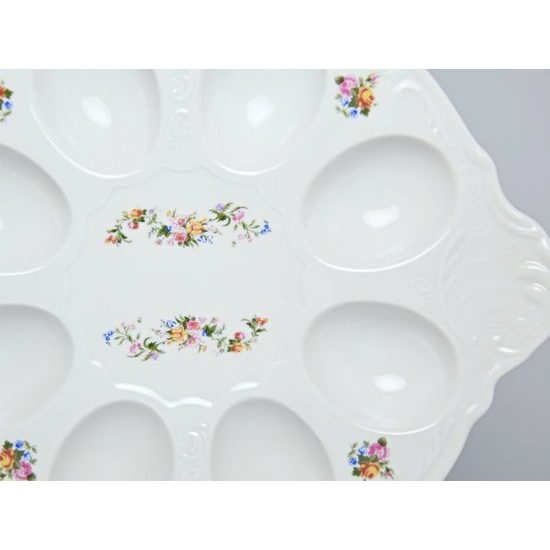 Egg platter 25 cm, Thun 1794 Carlsbad porcelain, BERNADOTTE white