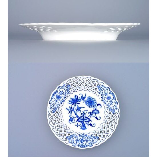 Plate perforated 15 cm, Original Blue Onion Pattern