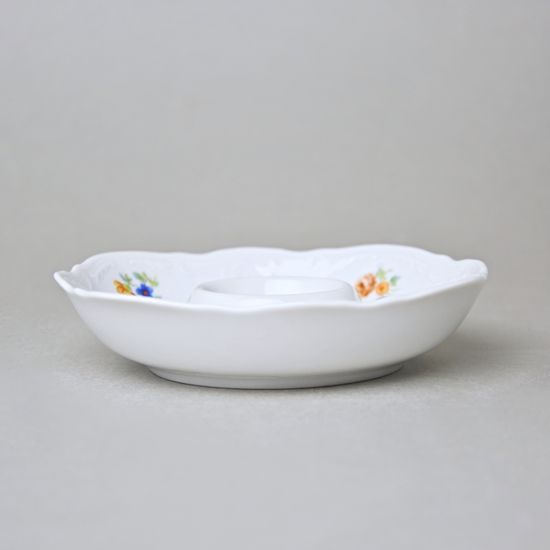 Egg cup (plate) 12,5 cm, Thun 1794 Carlsbad Porcelain, BERNADOTTE hazenka