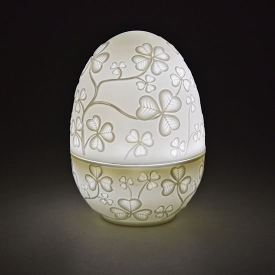 Svítící vajíčko Čtyřlístek - dekorační ozdoba, 9,5 cm, Lamart, Palais Royal