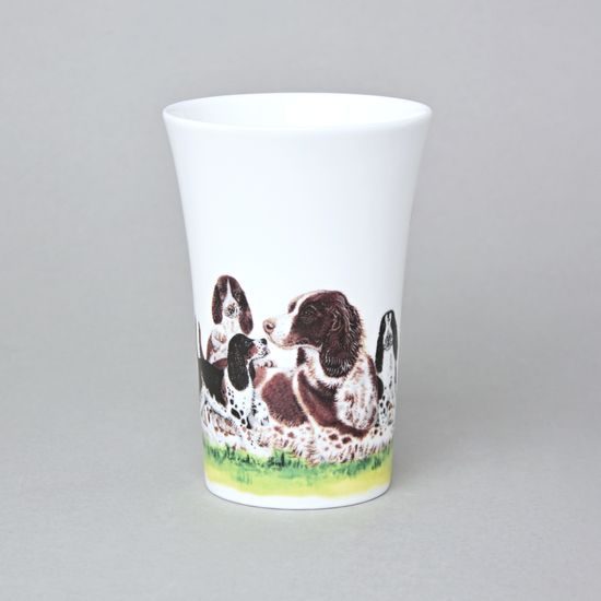 Psí kolekce - Anglický špringršpaněl: Hrnek Emily 400 ml, anglický kostní porcelán Roy Kirkham