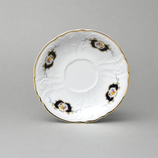 Podšálek 16, Thun 1794, karlovarský porcelán, BERNADOTTE erbíky