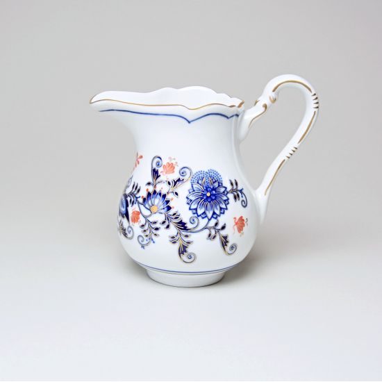 Mlékovka vysoká 250 ml, rubínová červeň + zlato + cibulák, Český porcelán a.s.