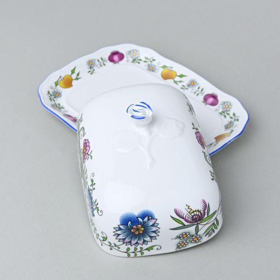 Butter dish 0,250 kg, COLOURED ONION PATTERN