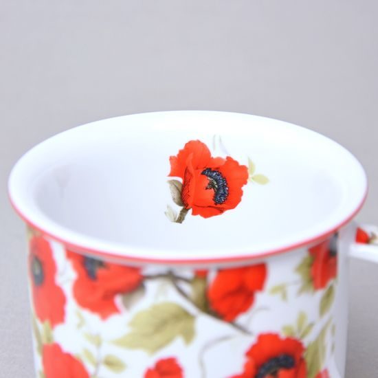 Hrnek Tina Fantazie, Vlčí máky, 380 ml, velký, Český porcelán a.s.