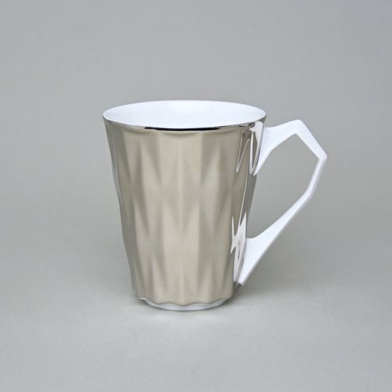 Mug 250 ml, Diamond Platinum, Goldfinger porcelain
