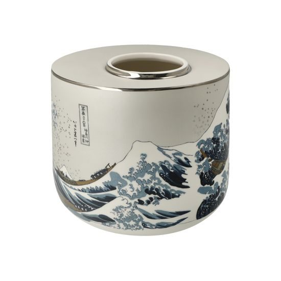 Váza Velká vlna, 16 / 16 / 16 cm, porcelán, K. Hokusai, Goebel