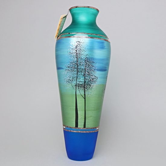 Studio Miracle: Váza Prales, 38 cm, ruční dekorace Vlasta Voborníková