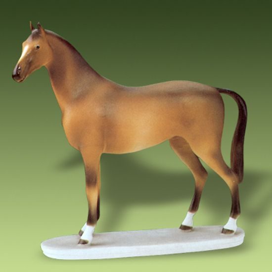 Horse 19 x 6 x 19,5 cm, Porcelain Figures Duchcov