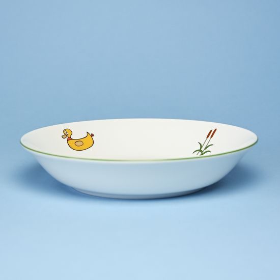 Children bowl 19 cm "Mole and Duck", Thun 1794 Carlsbad porcelain